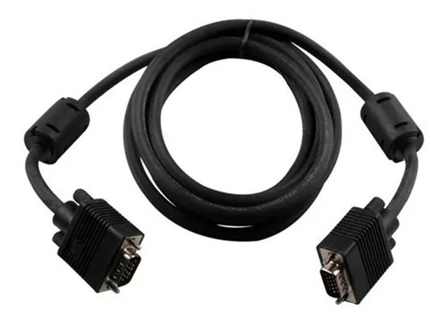 CABLE MONITOR VGA HD15M/ DB15M CON FILTRO 3 MTS