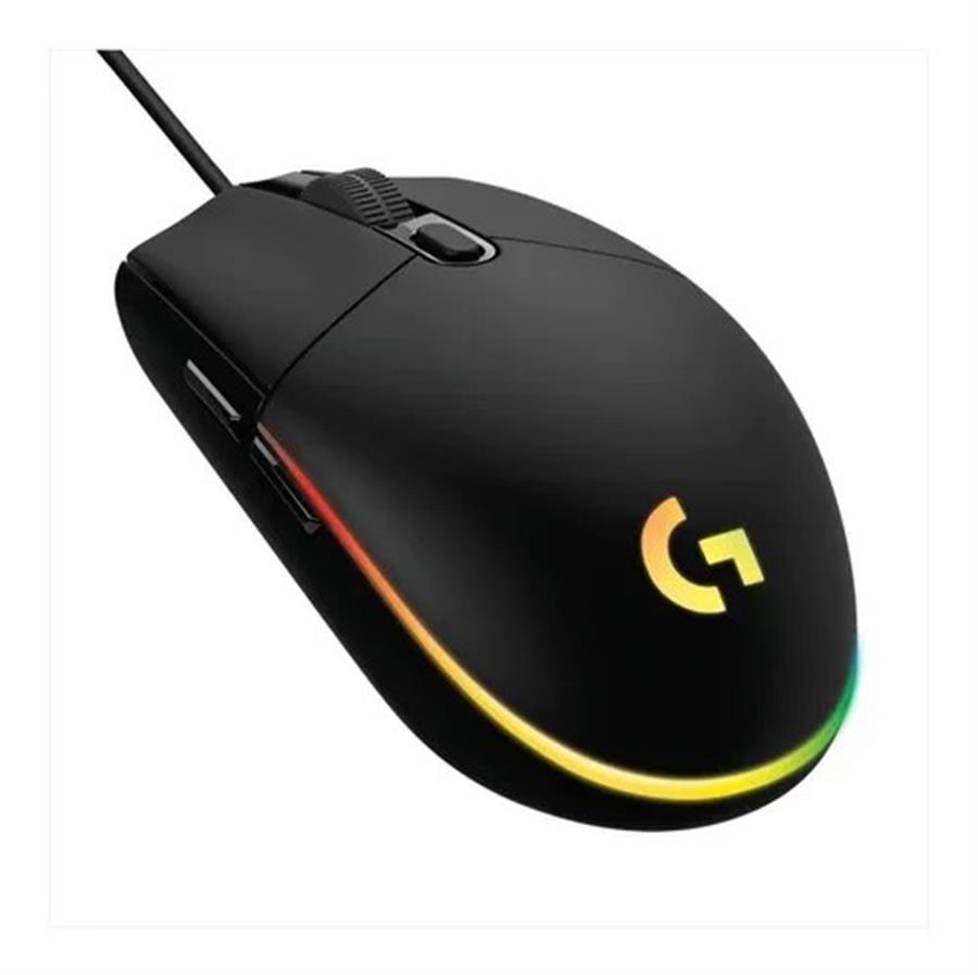 Mouse de juego Logitech G Series Lightsync G203 negro