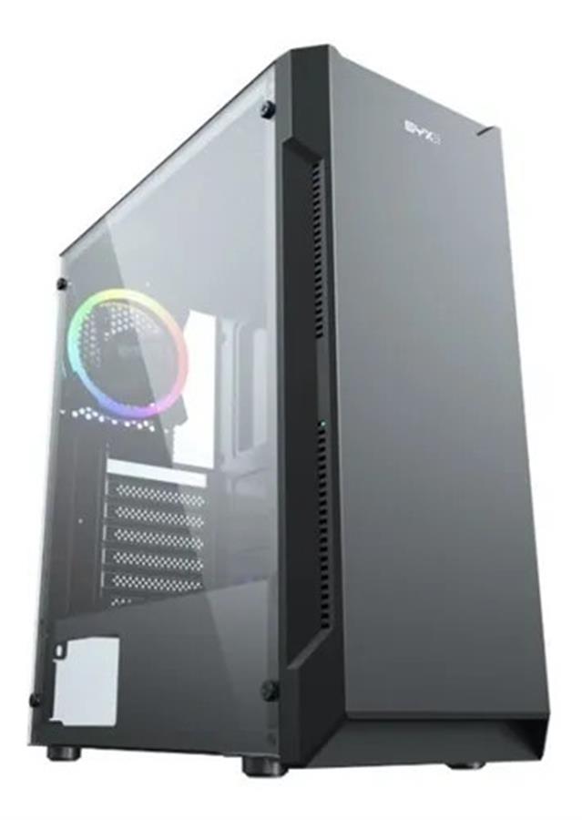 Gabinete Syx Blackstar Midtower Vidrio Templado Fan Rgb