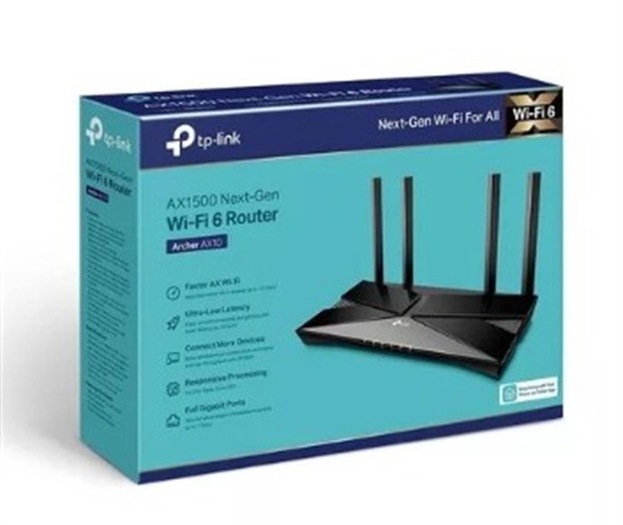 WIFI 6 ROUTER TP-LINK ARCHER AX10 V1.20 - NEGRO