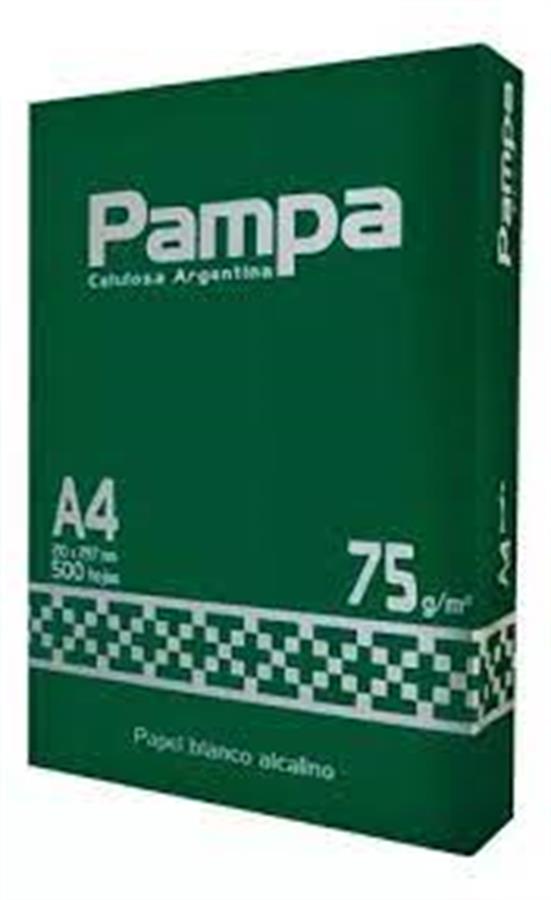 RESMA PAMPA  A4 75GR 21X29.7 CM X 500 HOJAS