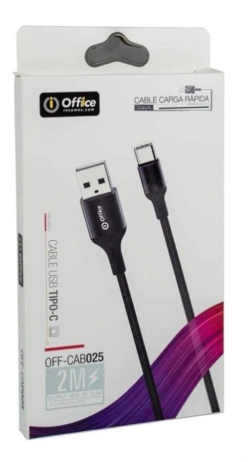 CABLE IPHONE 2M TRENZADO OFFICE OFF-CAB022