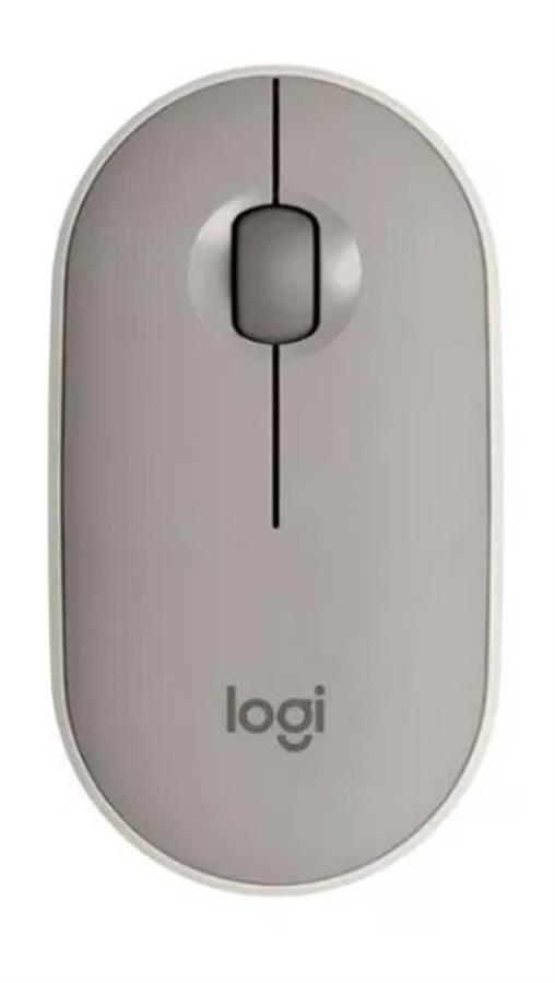 Mouse Wireless Bluetooth Logitech Pebble M350 Grey Milk Color Marrón