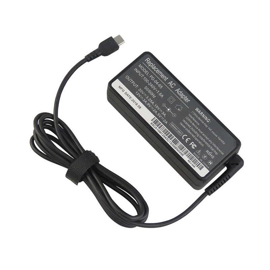 CARGADOR NOTEBOOK 20V/3,25A - TYPE C ACER/ASUS/TOSHIBA/LENOVO/ DELL/HP/COMPAQ/SAMSUNG SH-CNF65W-12