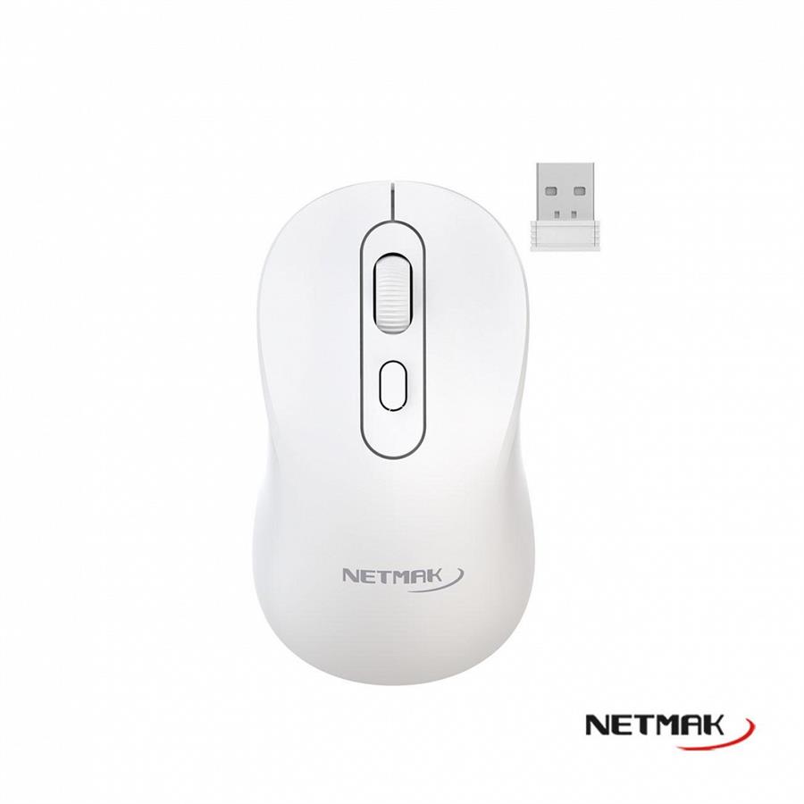 Netmak MOUSE INALÁMBRICO M640 BLANCO