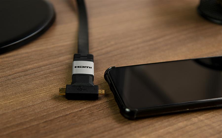 Adaptador Micro/Mini HDMI Macho – HDMI Hembra Xtech XTC-355 Negro